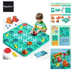 Kids Toy Board Games – Logical Road Builder Large Board 56 x 56cm L…