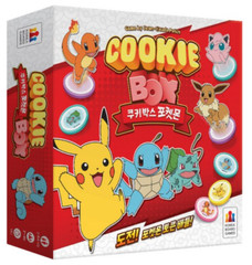 Cookie Box Pokemon Korea Board Game Genuine official licensed Pikachu Squirtle