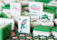 American Mahjong Game Set, 160 tiles Green ⛱️Mah Jong Tiles+ storage bag