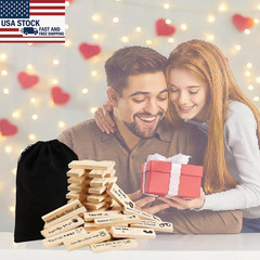 48Pcs Super Naughty Block Tower Game,Fun Date Night Activities,Valentine