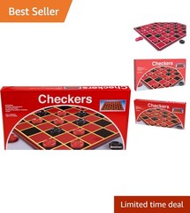 Timeless Checkers Board Game – Complete Set with Folding Board & Instructions