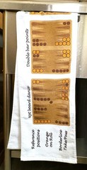 Artful Backgammon Cubes Sports Towel Reference Positions & MET – 21cm x 110cm