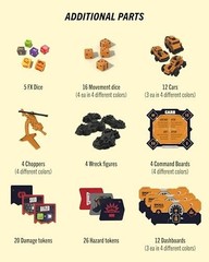 Post-Apocalyptic Demolition Derby Board Game 2-4 Players 30 Minute Playtime