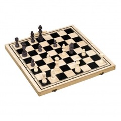 Chess Backgammon Checkers Set – Field 50mm – With Carry Handle
