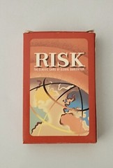 VTG Y2K Risk Board Game Book Shelf Edition Wooden Box World Domination Strategy
