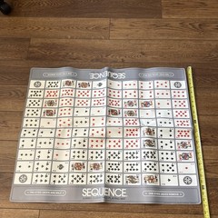 The Original Jumbo Sequence Board Game with Foldable 32″x27″ Mat COMPLETE