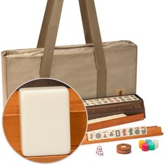 Yellow Mountain Imports American Mahjong Set, 21.7 x 10.6 x 3 inches, Mojave