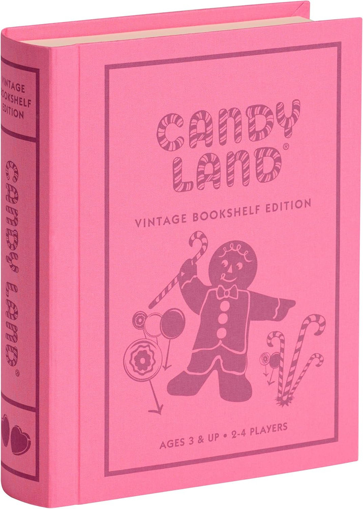 Candy Land Vintage Bookshelf Edition – Classic Board Game for Kids, Ages 3+