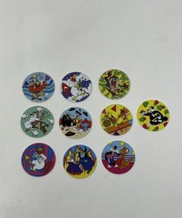 Lot Of 10 Pogs Tazos 1995 Looney Tunes Vintage Chetoos Sabritas