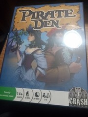 Pirate Den Family Bluffing Board Game 2015 Crash Games 3-5 Players Open Box