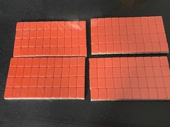 NEW American Mahjong Tiles Set – 160 Tiles, 4-layer engraved acrylic ( Orange)