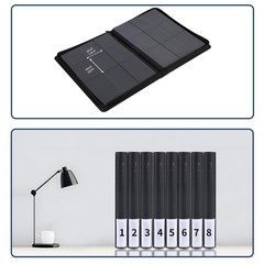 Snekdy premium 360-pocket trading card binder, 9-pocket 360 Cards, Black