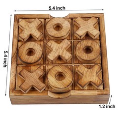 Glintoper Tic Tac Toe & 4 in a Row Tables Game Set, Classic Board Line Up 4 for