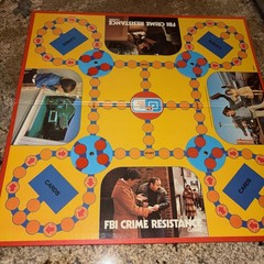 1976 Milton Bradley FBI CRIME RESISTANCE 100% Complete Game 2~4 Players