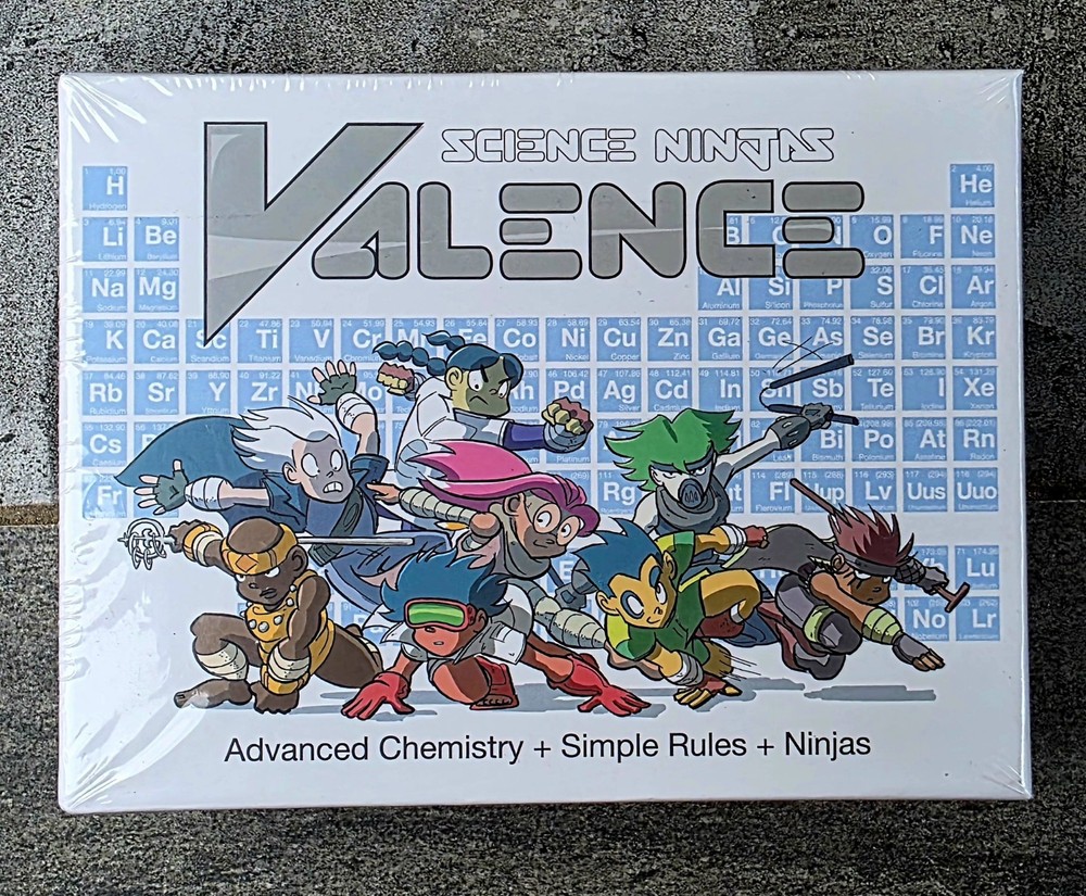 Science Ninjas Valence Advanced Chemistry Game 86 cards + manual New, Sealed