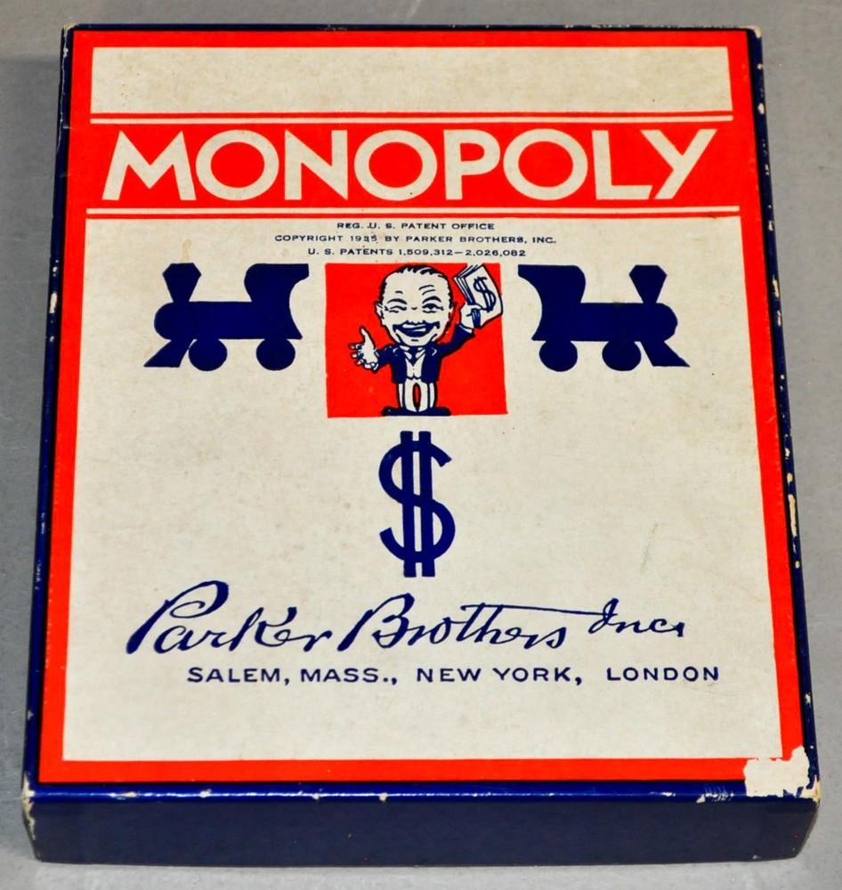 Vintage Monopoly Game – With all original parts/No Board – Copyright 1935