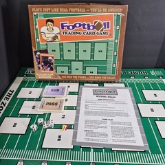 Vintage Football Trading Card Board Game use any Brand Year Cards w/ Statistics