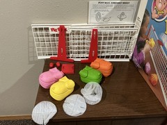 Pig Pong Game Toy Milton Bradley 1986 Ping pong Tennis Ages 6+ Box Instructions