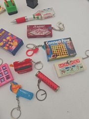 Vintage Y2K Mini Board Game Keychain Toy Lot Of 25 Toys Hasbro 90’s