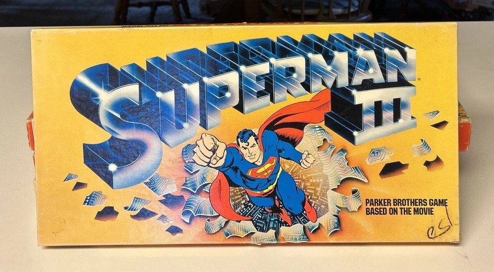 Superman III Board Game 1983 Parker Brothers Complete