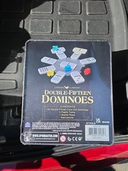 Double Fifteen Dominoes Set With Color Dots Spin Master Games