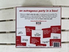 That’s What She Said A Twisted Game Of Innuendos Hilarious Adult Party Game!