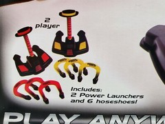 POWER PITCH CATAPULT LAUNCHED HORSESHOES 2005 BY MONKEY BUSINESS SPORTS