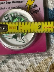Vintage Advance Plastics POG Hammer Slammer Clear Acrylic Super Cap Slammer New