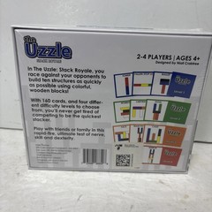 The Uzzle Stack Royale Board Game Fast & Fun Family 2-4 Players Ages 4+ 4 Levels
