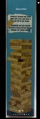 Tumbling Tower Game- 72 Wooden Blocks 2-4 Players Mini Travel Style Classic Fun!