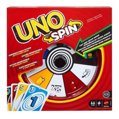 UNO Spin Card Game for Kid, Adult & Family Nights, Play with Spinner, New Cha…