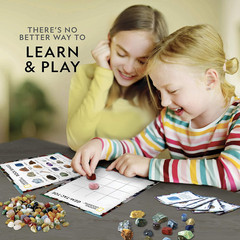 National Geographic Rock Bingo Game – Play Rock Bingo, Mineral Memory, Gemstone