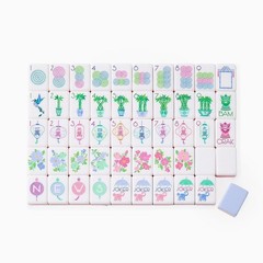 Vibrant Layered Mahjong Tiles – Full American Set 160Tiles – lavender