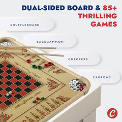 Board Game Set — Large Board Games for Adults & Children — over 85 Board Games f