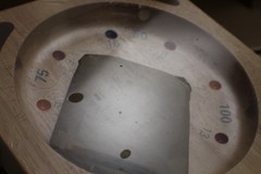 OPEN BOX / Square Roulette Board Game Wood