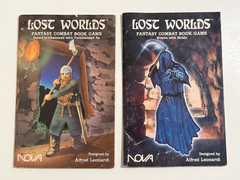 Lost Worlds Fantasy Combat Book Game Dwarf Wraith wsheets 1983 1984 RPG Lot of 2