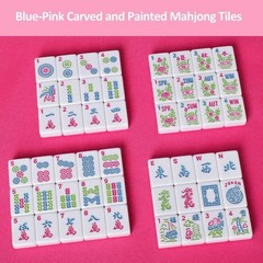 NEW 1.2″ American Mahjong Tile Set 166 Pink Tiles Only No Racks