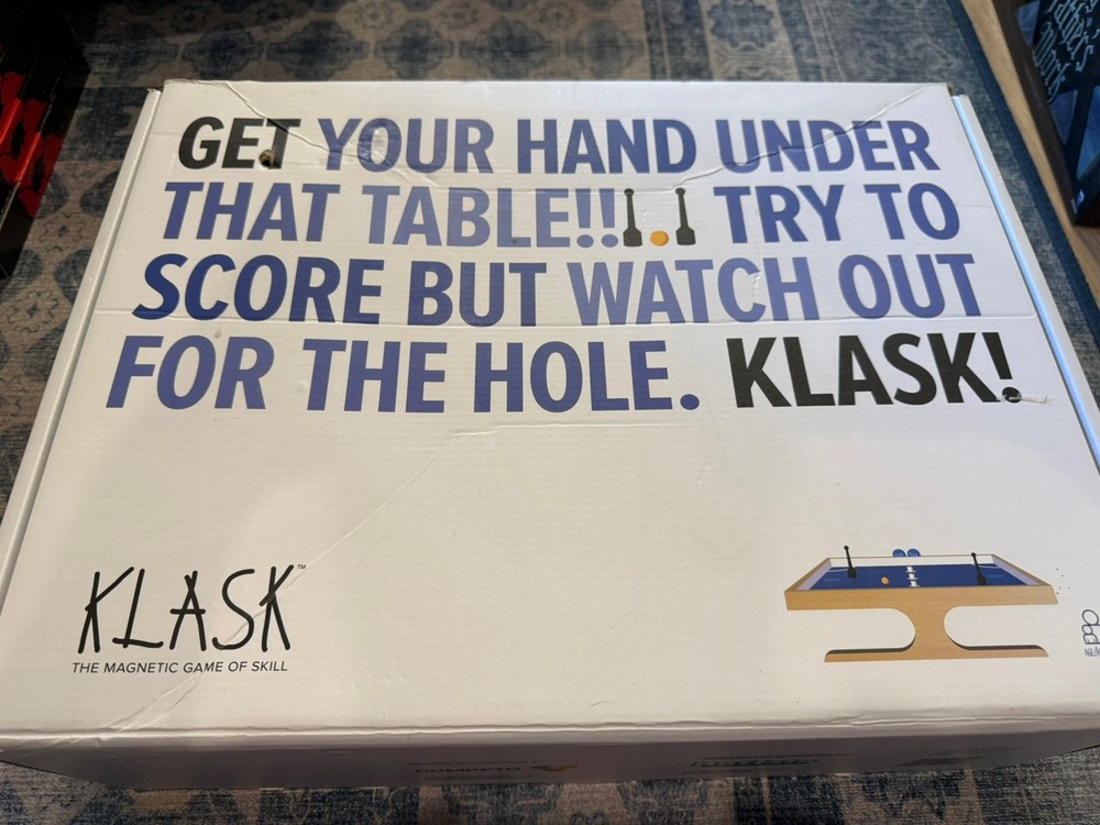 KLASK Magnetic Battle Game of Skill Tabletop Foosball / Air Hockey Hybrid Battle