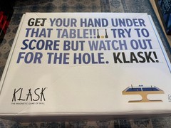 KLASK Magnetic Battle Game of Skill Tabletop Foosball / Air Hockey Hybrid Battle