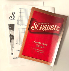 Scrabble Deluxe Edition Turntable Rotating Game Milton Bradley 1989 Complete