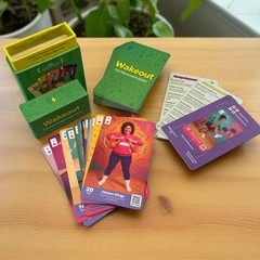 Desk Exercise Cards, 52 Workout Cards for Office & Work Breaks, Seated & Stan…
