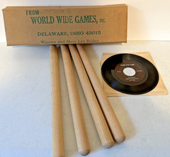 Vintage Maori Stick Game 45 record sticks set New Zealand Titi toria Ti Rakau