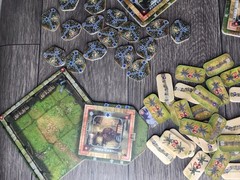 Heroes of Normandie Punchboard Tiles Pieces Expansions Devil Pig Games Lot – #2