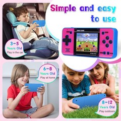 Handheld Game for Kids ，Built-in 220 32-bit Video Games, 3.0” IPS Screen, Rec…