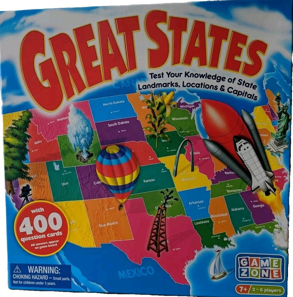Great States Board Game Complete By Game Zone