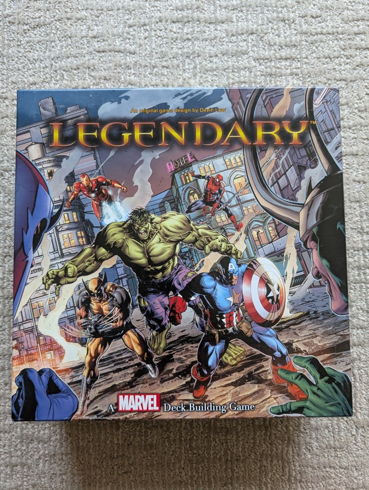 Legendary: Marvel Deck Building Game – Core game, Dark City Expansion, and GOTG