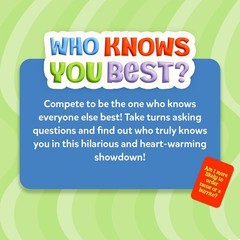 Hilarious Who Knows You Best? – Engaging Card Game for Game Nights & Parties