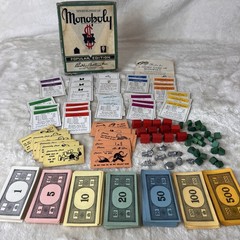 Vintage Monopoly Collection Lot 1930s Parker Bros Sets + 1970s Complete Game