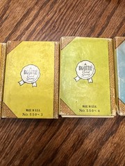 Vintage 1930s Russell Library of Games Set of 6 Complete Miniature Card Games US