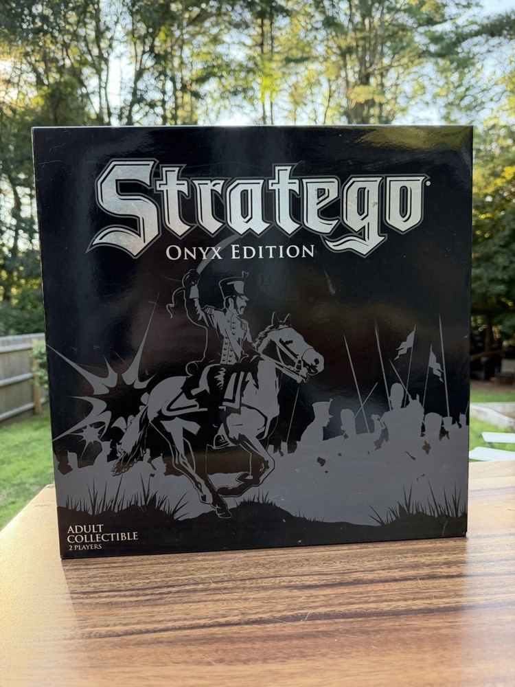 Stratego Onyx Edition Board Game 100% Complete 2009 Hasbro Printed Manual